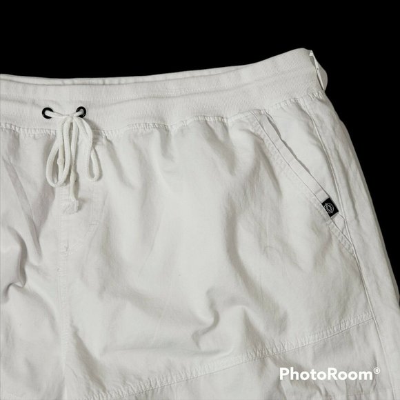 Akademiks Shorts Akademiks Womens White Drawstring Cargo Bermuda Shorts Poshmark